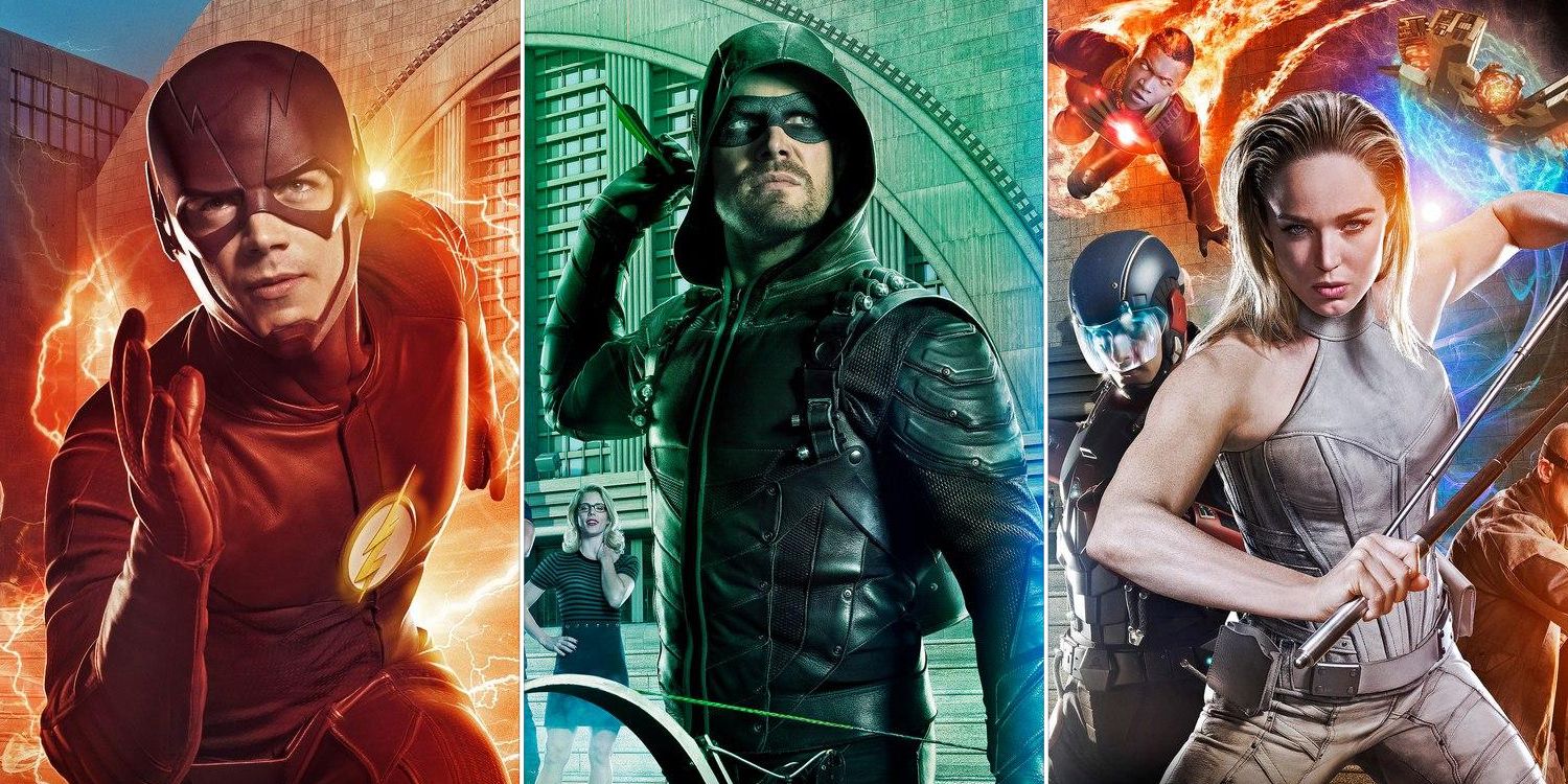 Arrow Flash And Legends Of Tomorrow Crossover Posters