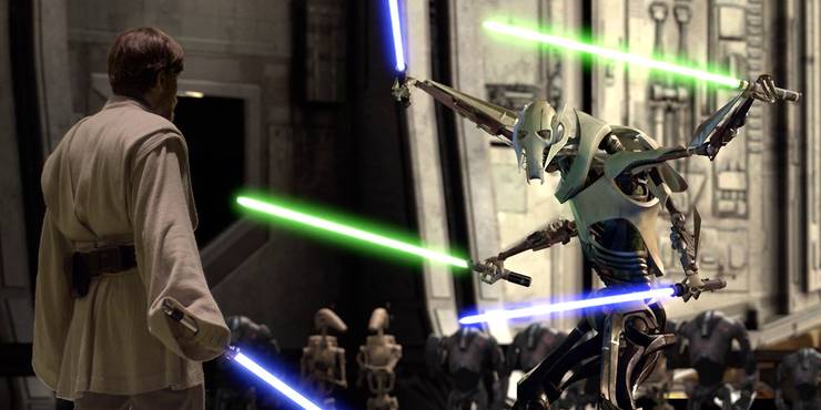 7 Star Wars Prequel Trilogy Goof-Ups That Prove Why Many Call It Hollywood's Dumbest Joke 13 Obi Wan Kenobi vs Grievous.jpg?q=50&fit=crop&w=740&h=370&dpr=1