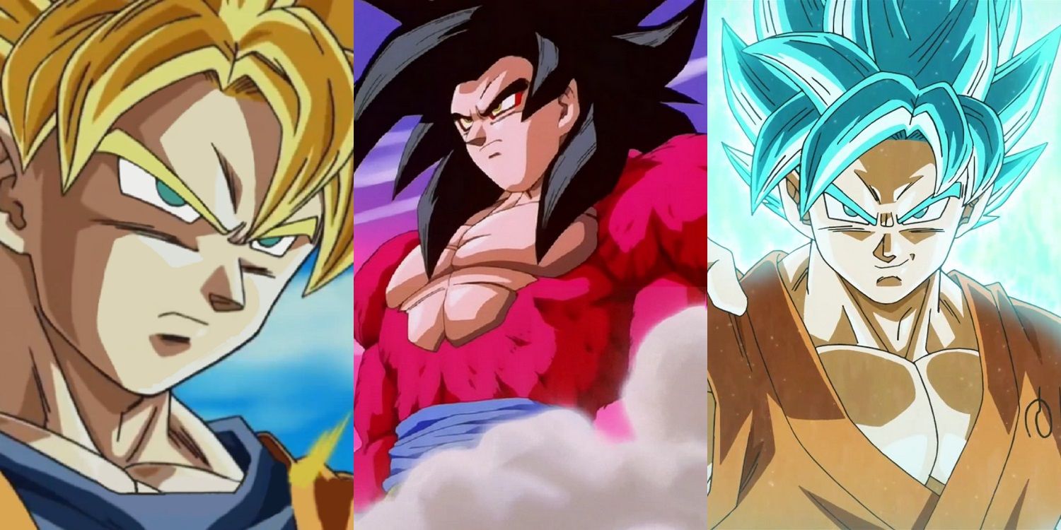 Dragon Ball Goku S 20 Most Powerful Transformations Screenrant - dragon ball z raging blast 5 kid goku ssj4 imag roblox