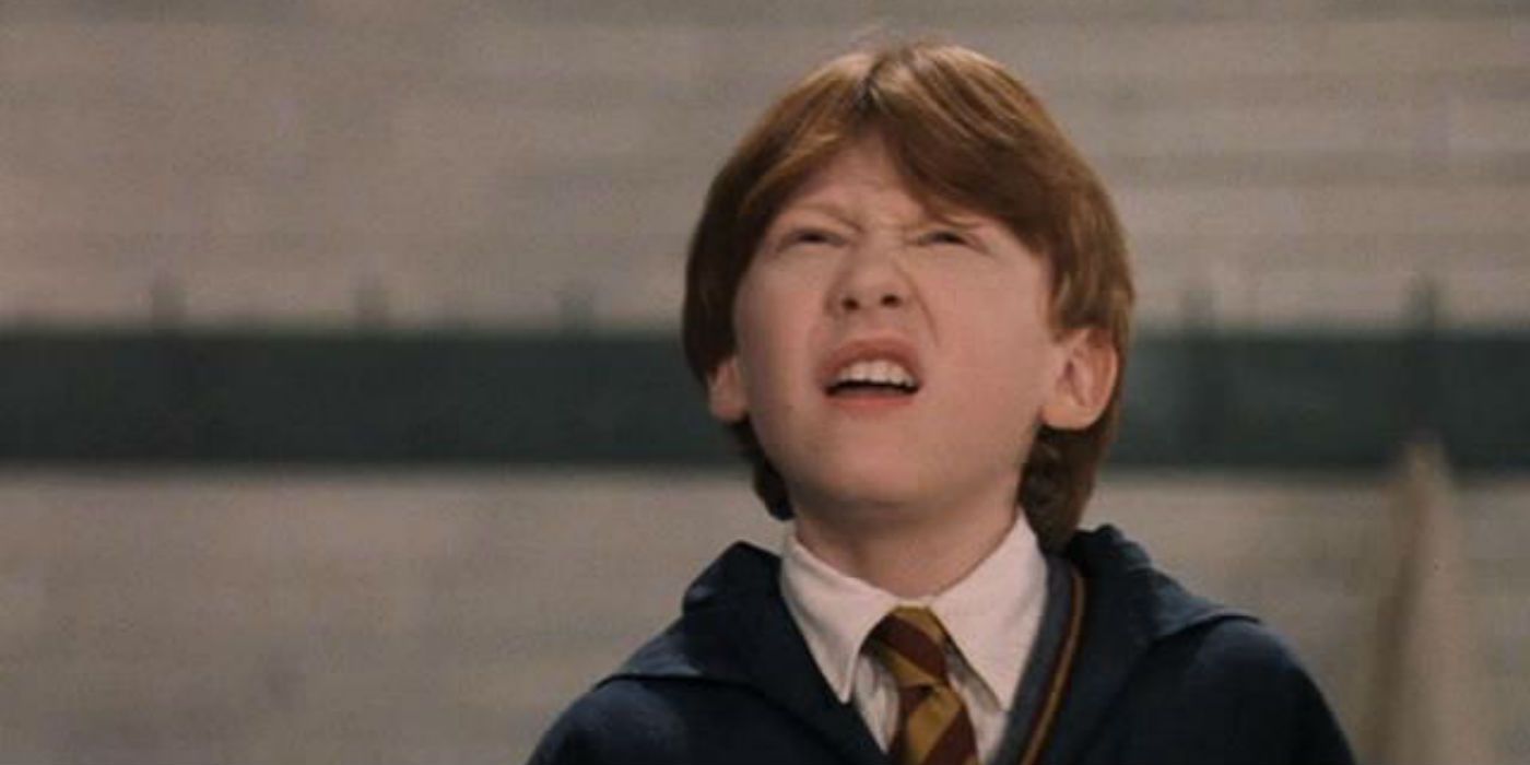 confused Ron in Harry Potter and Sorcerers Stone