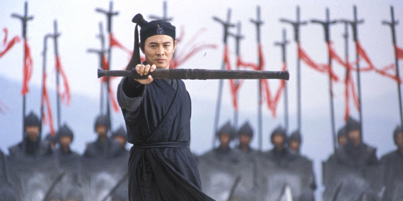 Jet Li with Sword in Battle During Hero Film