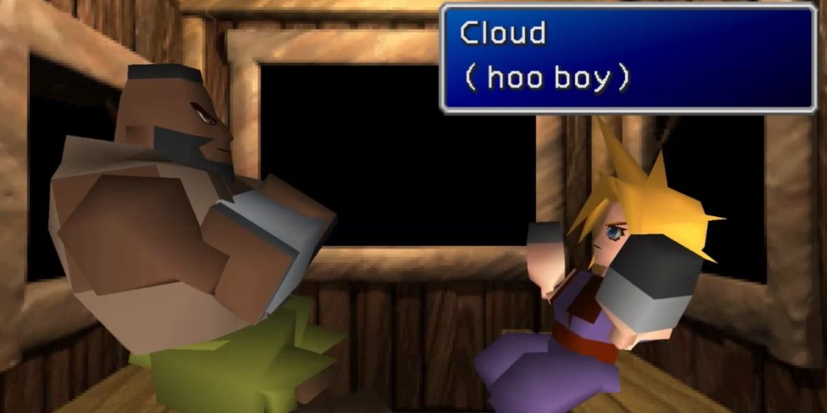 Who does cloud date in ff7?