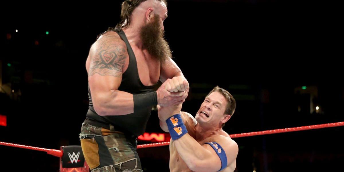 Wwe Raw Cena Strowman Battle For Supremacy Screen Rant