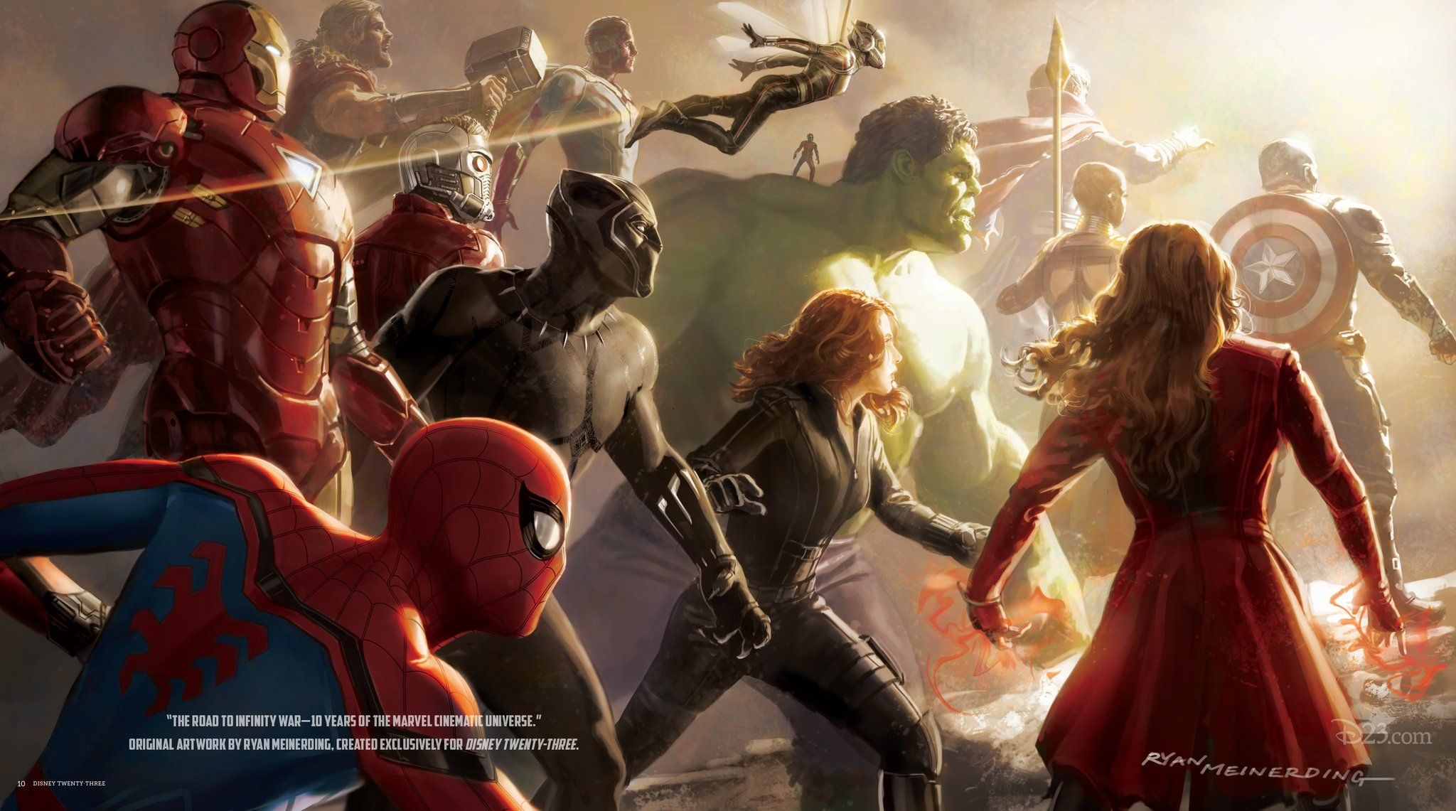 Marvels D23 Artwork Spotlights The Wasp & Infinity War