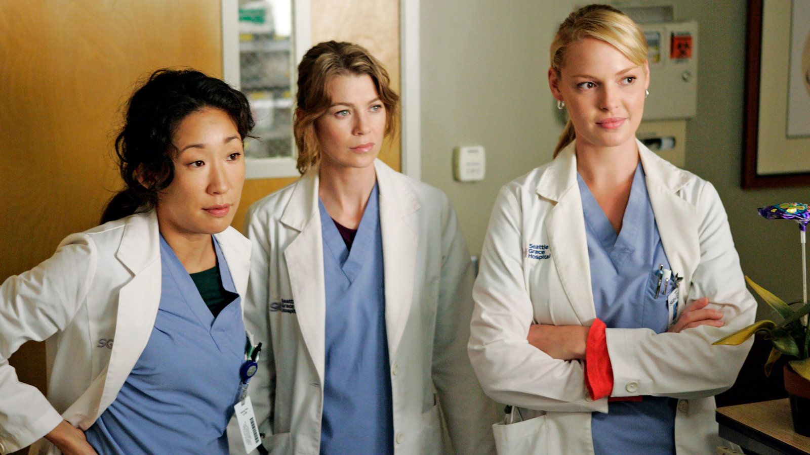 Sandra Oh Ellen Pompeo Katherin Heigl Greys Anatomy