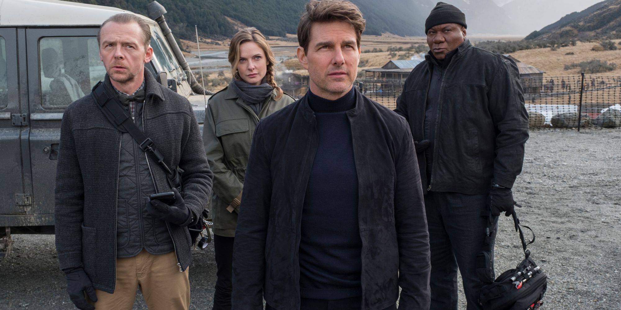 Tom Cruise Simon Pegg Rebecca Ferguson Ving Rhames in Mission Impossible Fallout