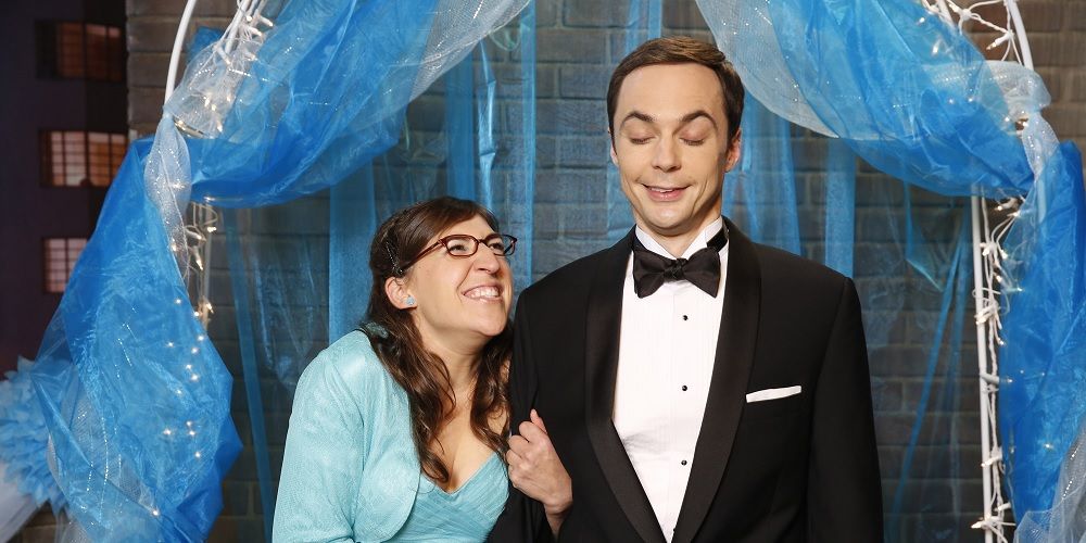 Amy Farrah Fowler and Sheldon Cooper in The Big Bang Theory