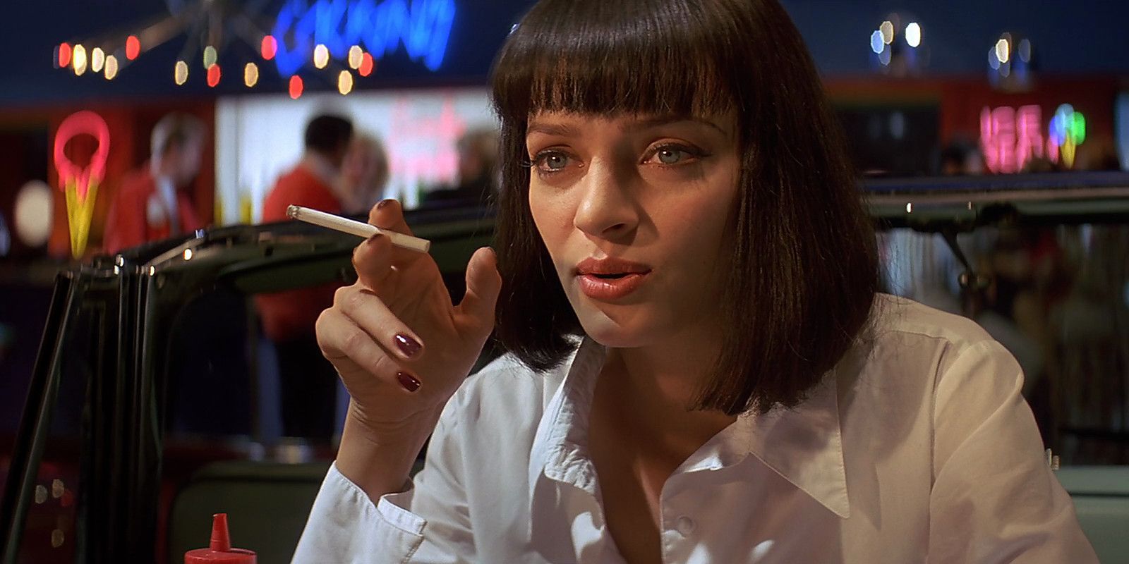 Uma Thurman as Mia Wallace in Pulp Fiction