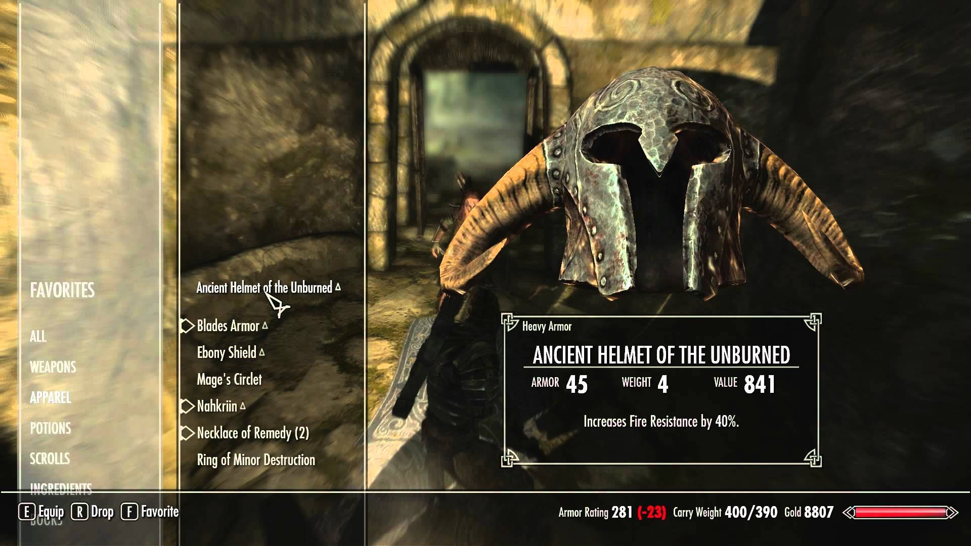 Skyrim ebony ancient helmet