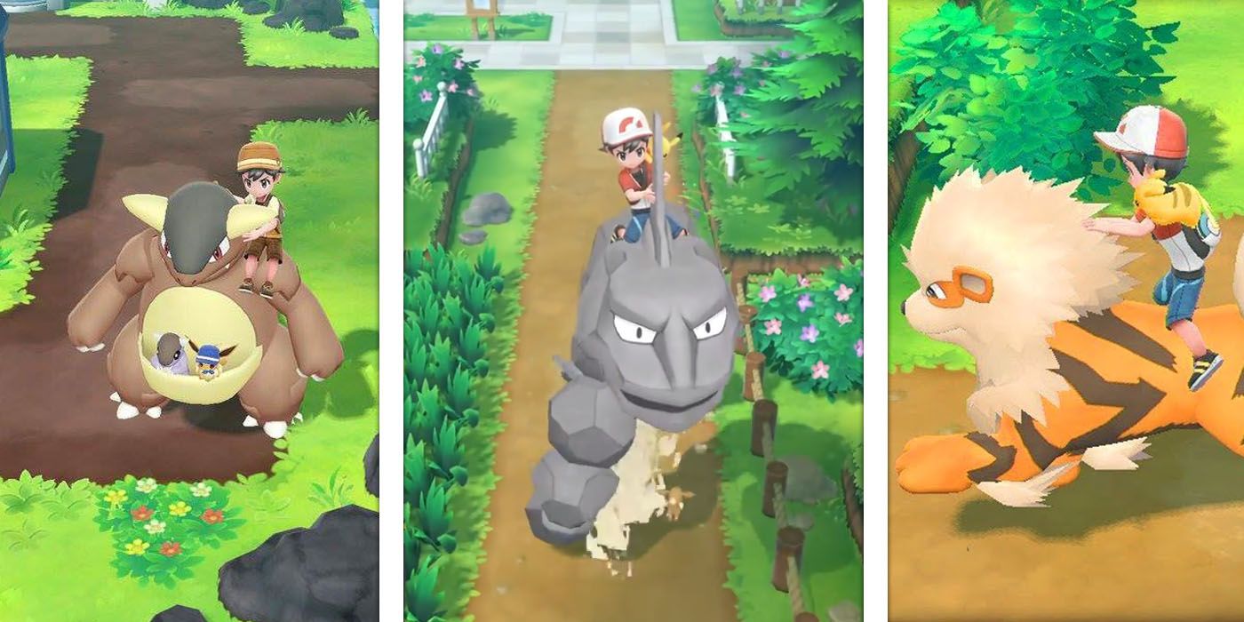 Pokemon Lets Go Complete List of All the Pokemon You Can Ride