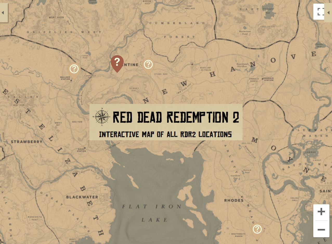 interactive map red dead redemption 2