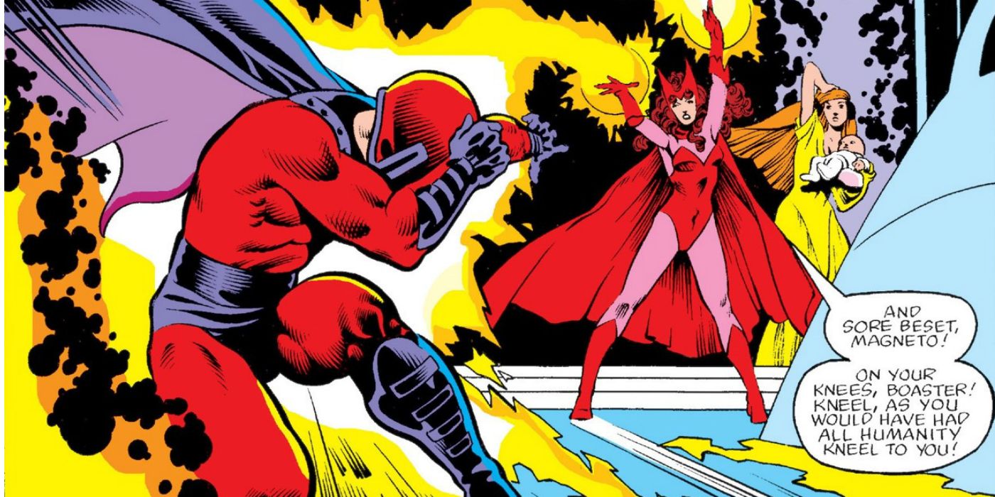 Scarlet Witch Battles Magneto