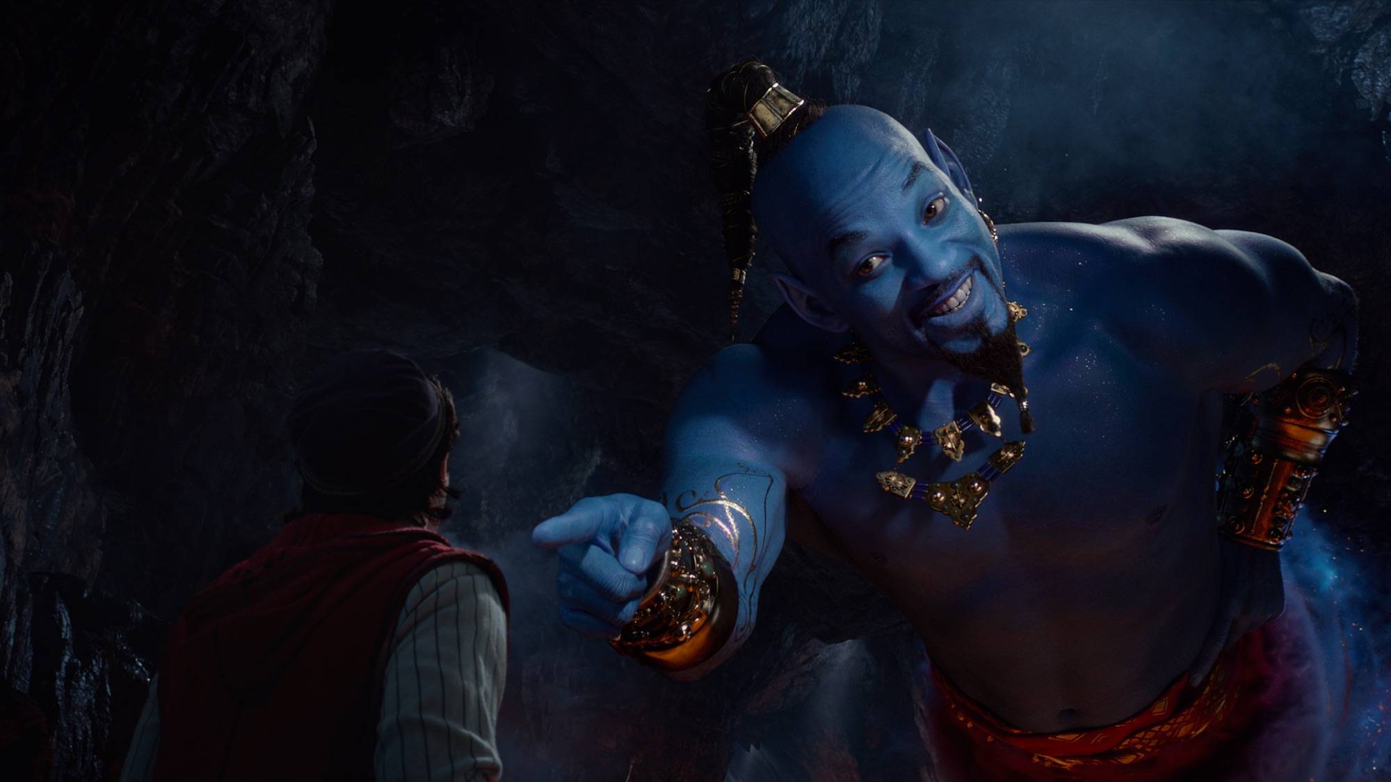 Disney Aladdin Will Smith Genie Blue