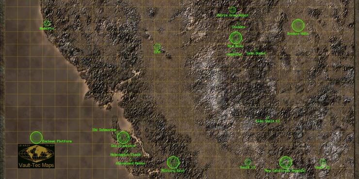 How To Find Vault 13 On Fallout 2 S Map Screen Rant