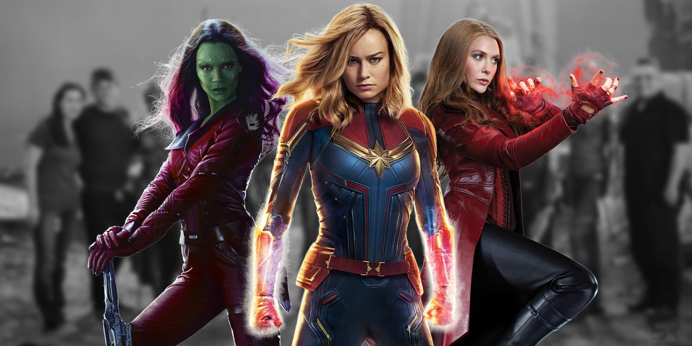 Female Avengers Assemble in Endgame BTS Image | Screen Rant