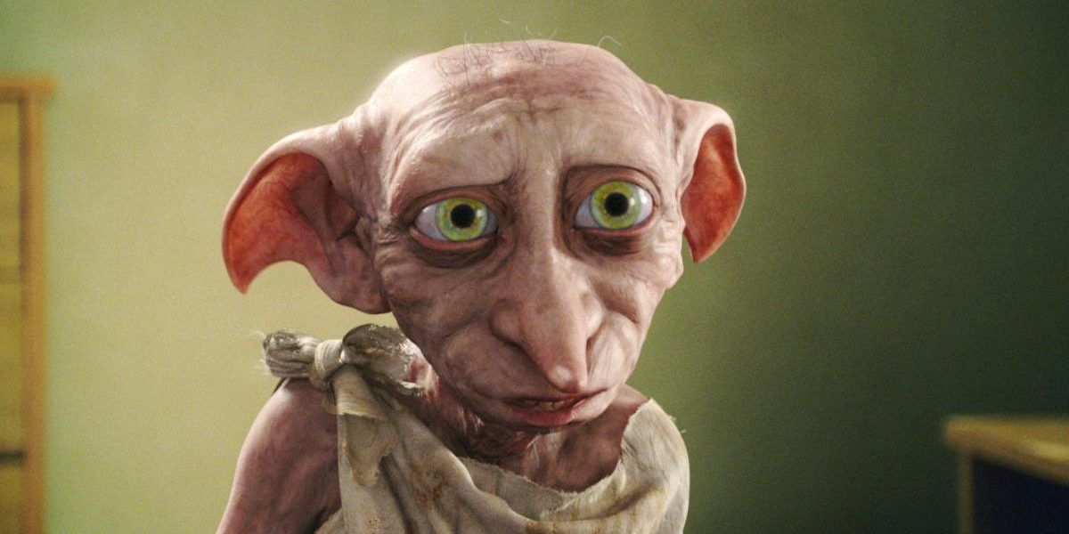 Dobby talking to Harry Potter