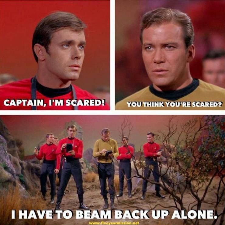 Star Trek 10 Red Shirt Memes That Are Too Funny Screenrant.