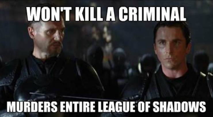 batman criminal killing logic meme Edited
