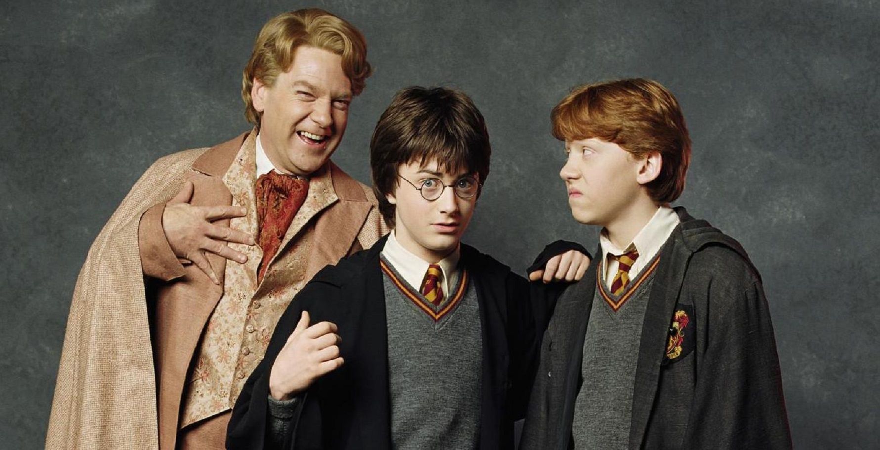 Ron and Harry Potter with Gilderoy Lockhart