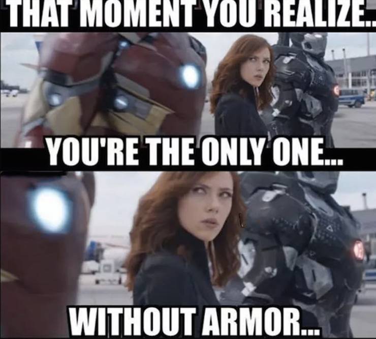 mcu meme black widow armor