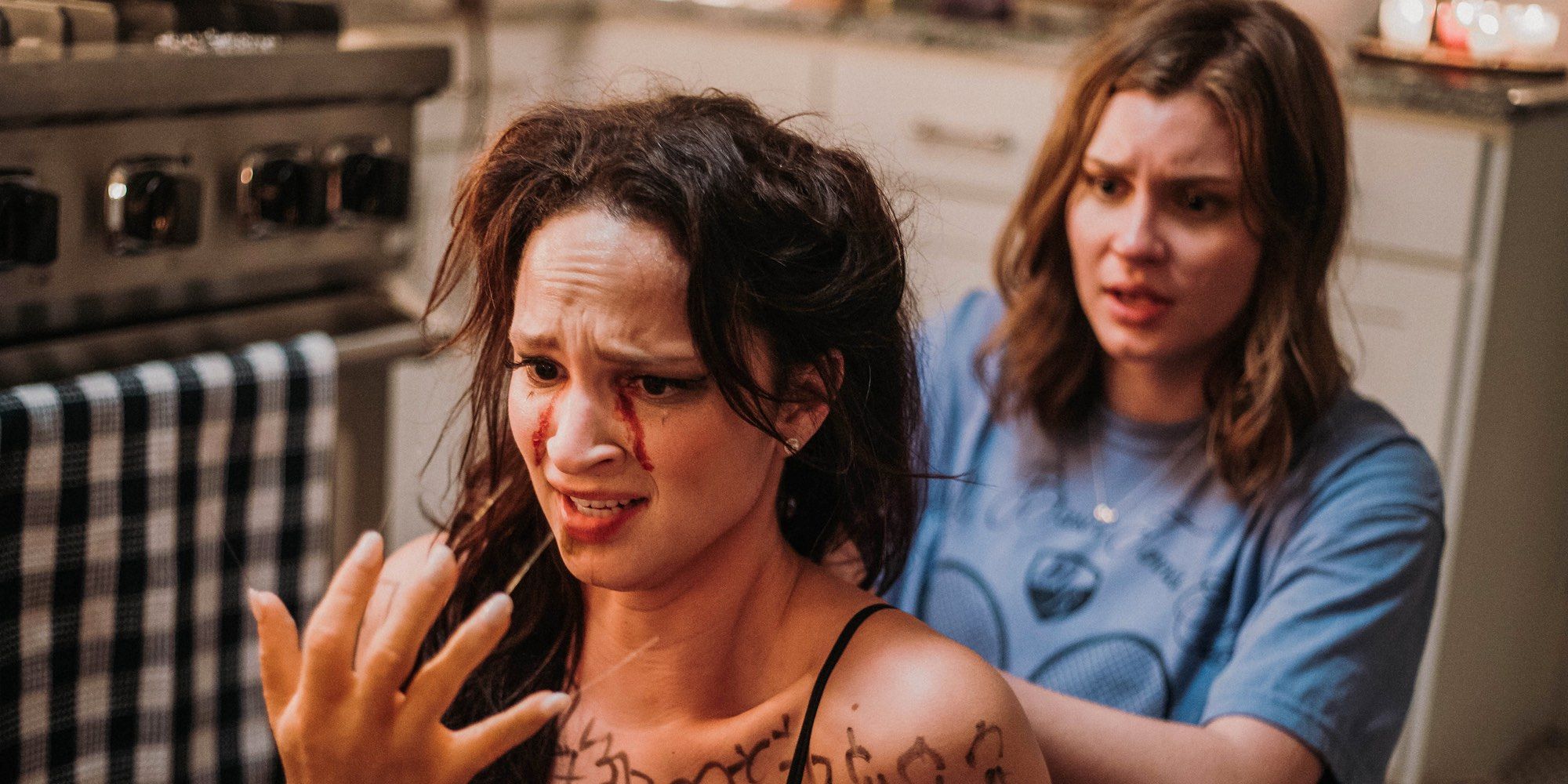 Ruby Modine and Hayley Griffith in Satanic Panic