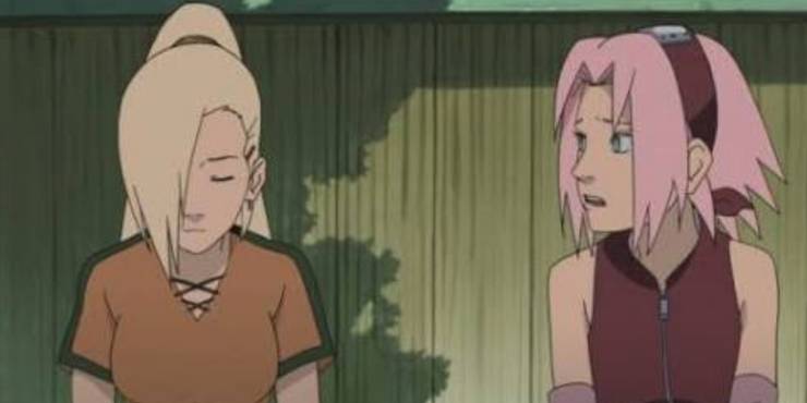 Ino And Sakura In A Naruto Shippuden Flashback To Chunin Exams