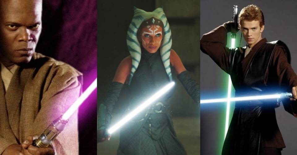 Star Wars Every Major Lightsaber Color And What They Mean Star Wars Every Major Lightsaber Color And What They Mean