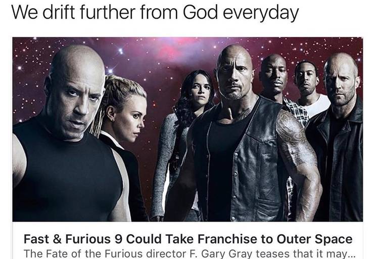 10 Hilarious Fast And Furious 9 Memes... 17 multiverse space fast furious meme