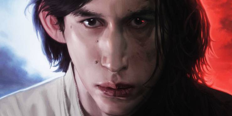 Ben Solo and Kylo Ren Comic Variant Art