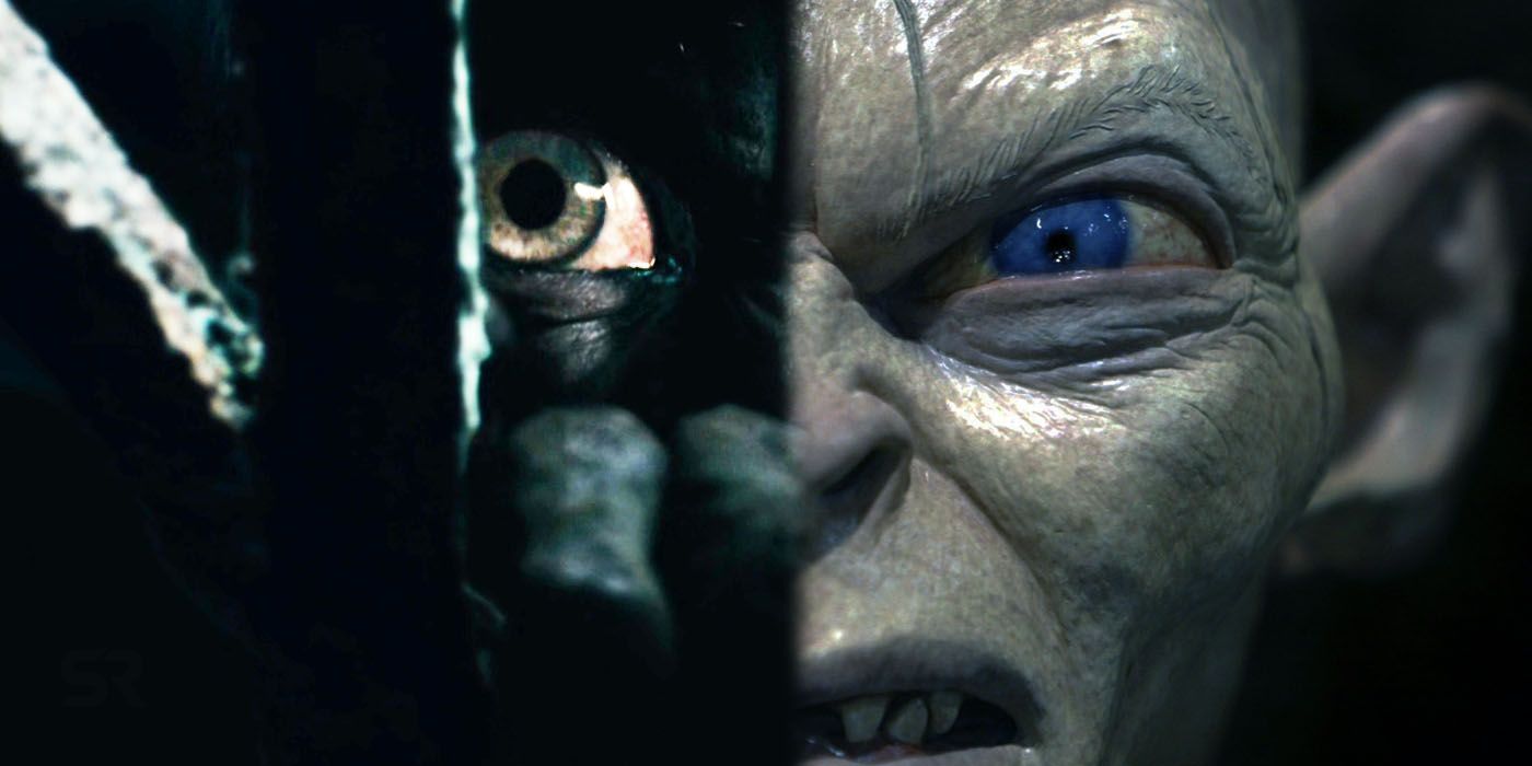lord of the rings gollum looks at his hand