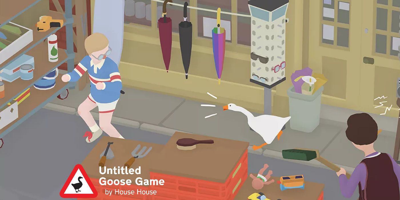 Untitled Goose Game Hijinks in High Street Walkthrough