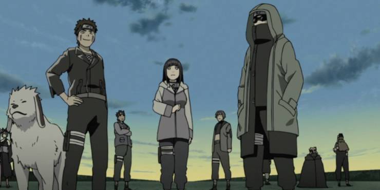 Team 8 under deras andra Chunin-tentor i Naruto Shippuden
