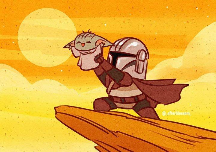 10 Mandalorian And Baby Yoda Fan Art Pieces That Make Our Hearts Sing