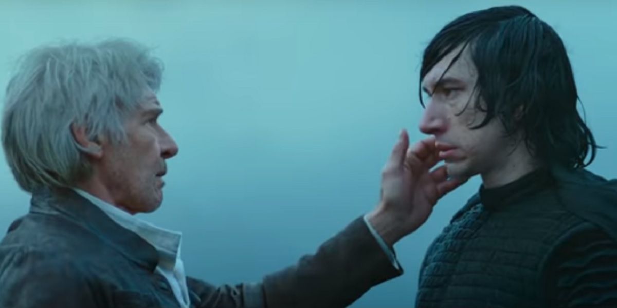 Han Solo and Ben Solo in Star Wars The Rise of Skywalker