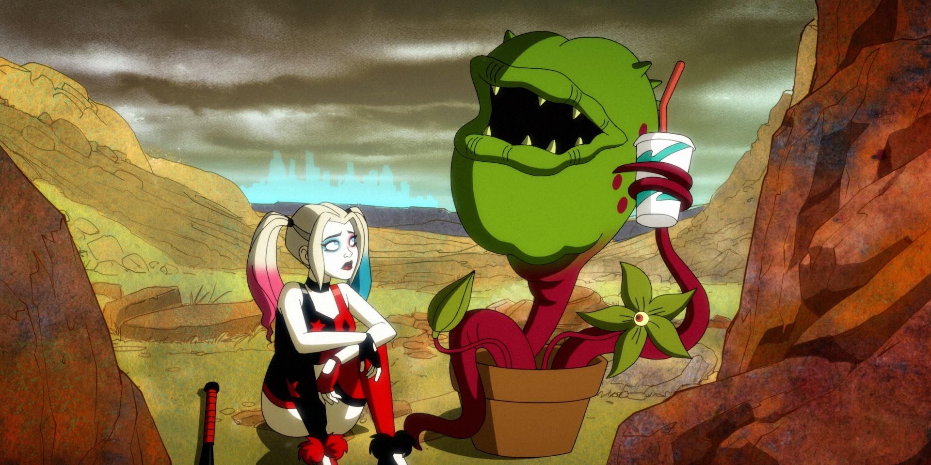 Harley Quinn and Frank The Plant HArley Quinn Highway Cropped 1