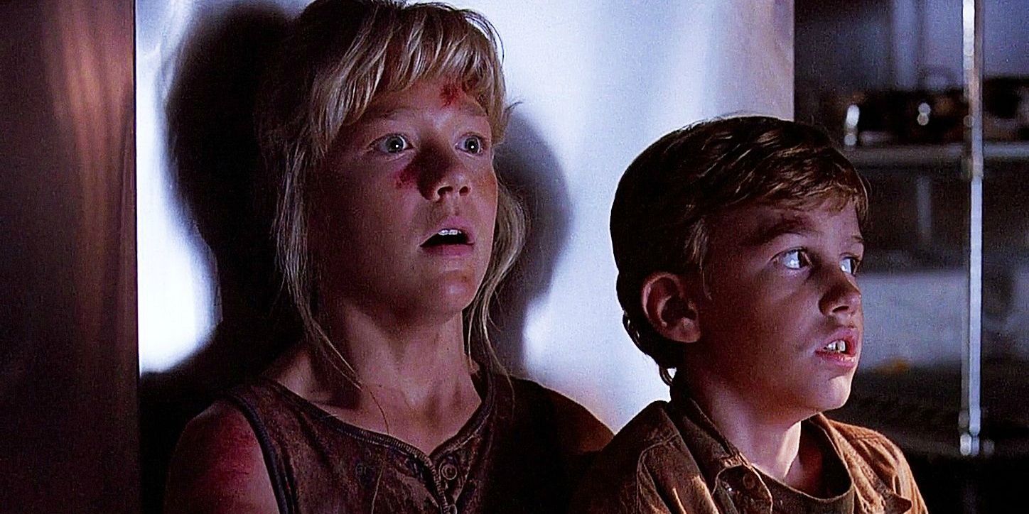 Lex and Tim Murphy in Jurassic Park