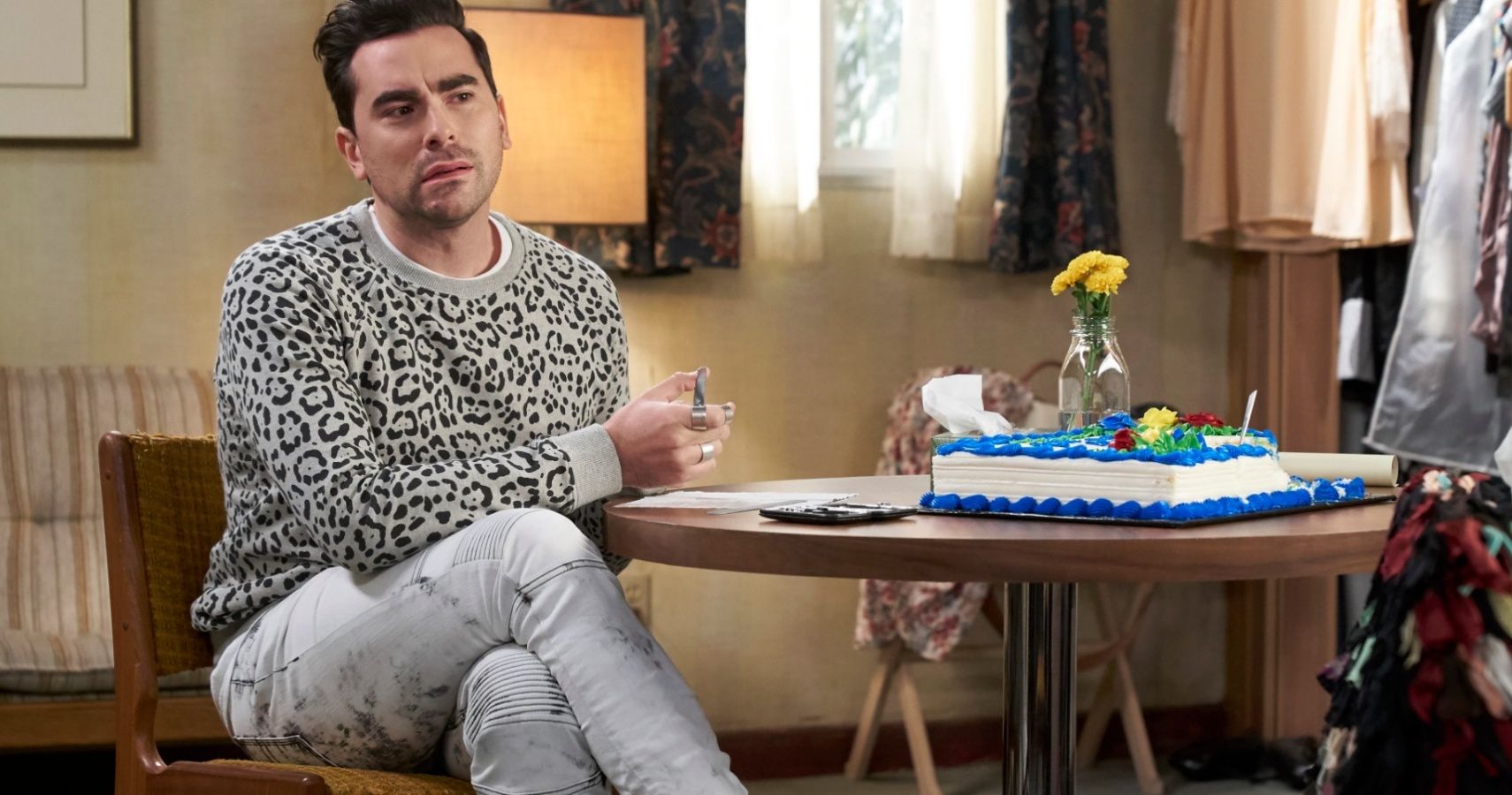 schitts creek david bird sweater