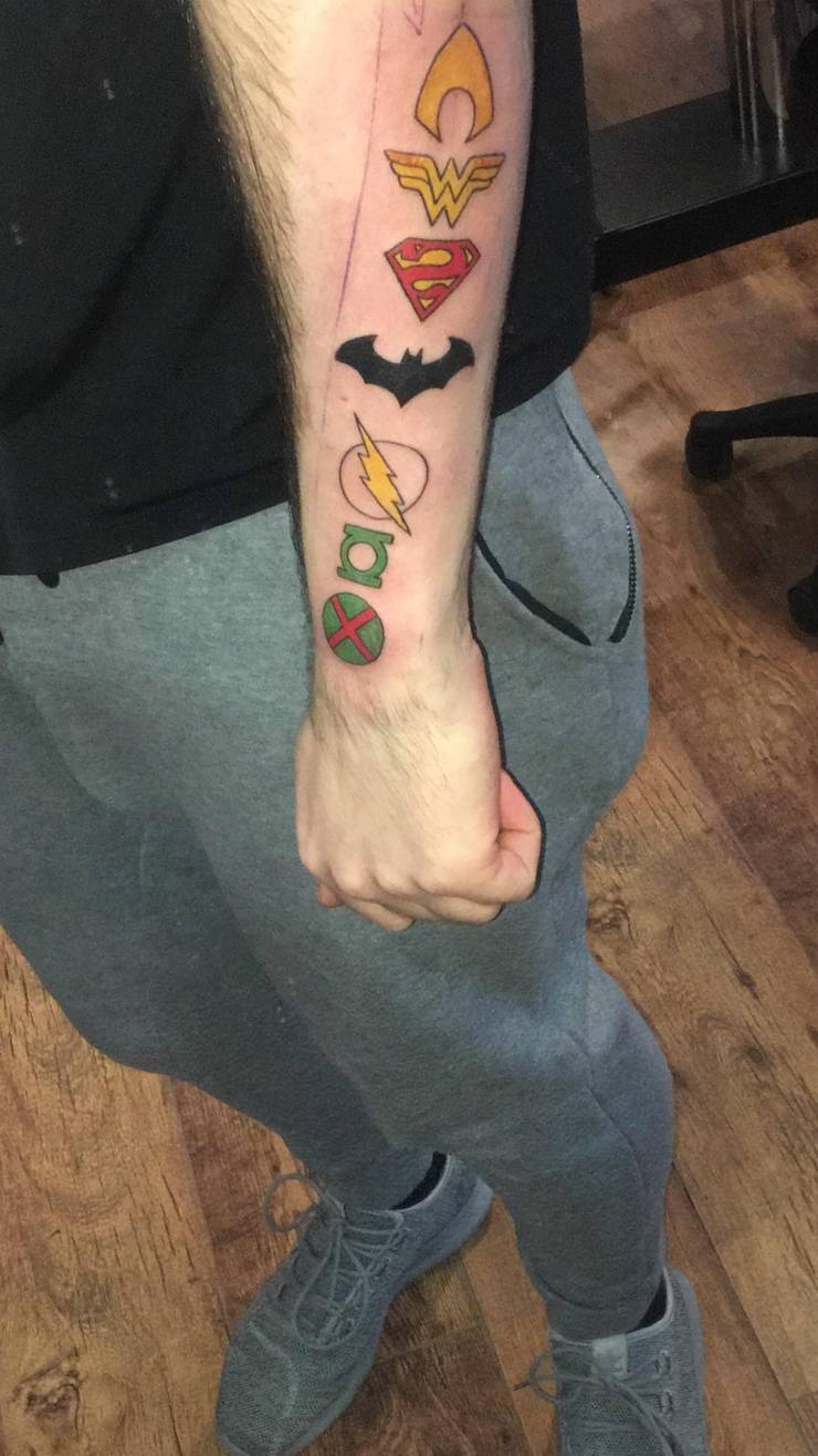 Justice League 10 Tattoos Only Devoted Fans Will Understand