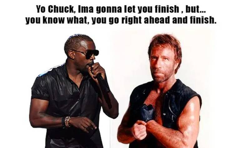 Kanye West Interupts Chuck Norris