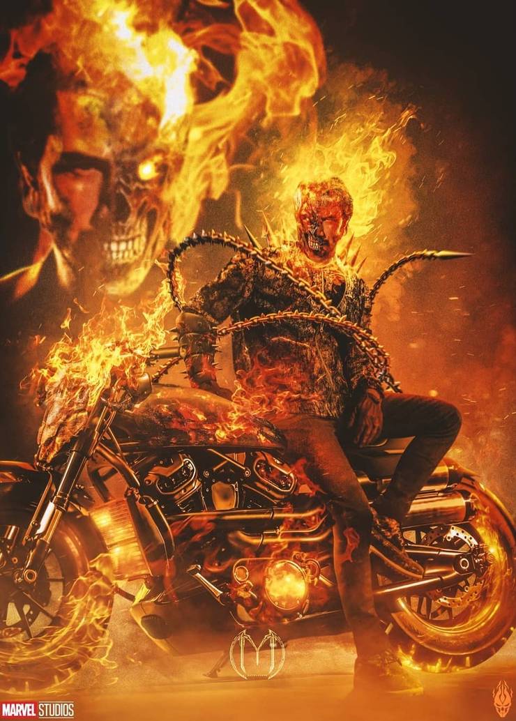 Ghost Riger Look Bike What Keanu Reeves Could Look Like As The MCU's Ghost Rider