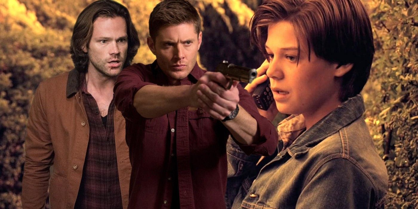 Jared Padalecki as Sam Winchester Jensen Ackles as Dean and Colin Ford as Young Sam in Supernatural