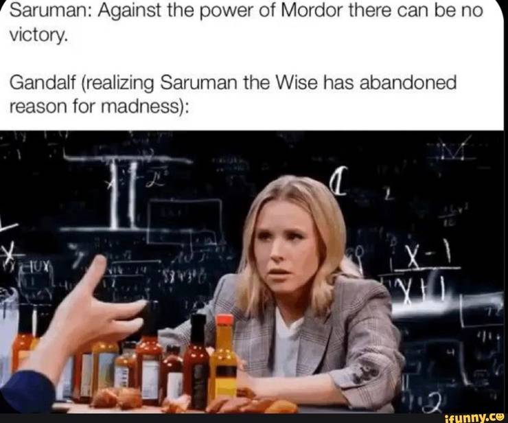 Good Guy Gandalf Vs Scumbag Saruman