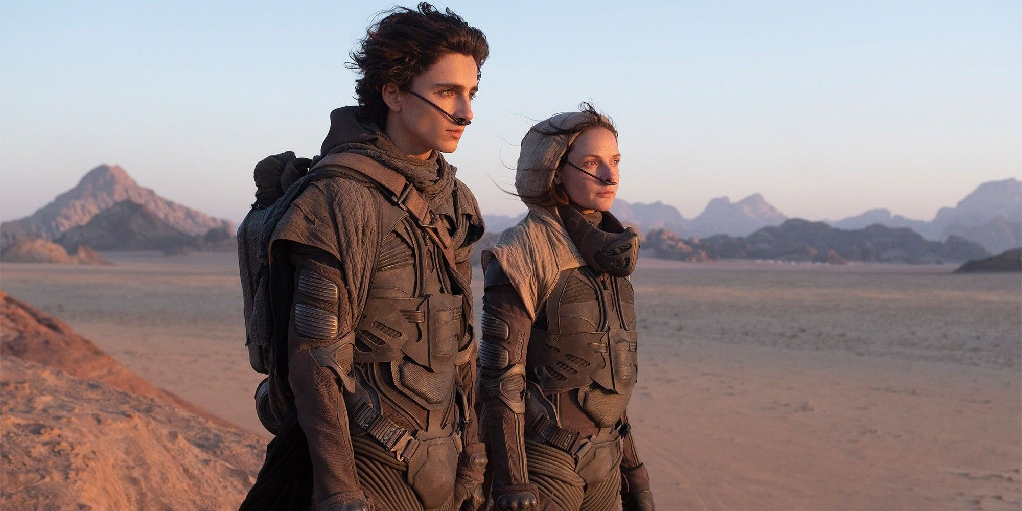Timothee Chalamet and Rebecca Ferguson in Dune movie