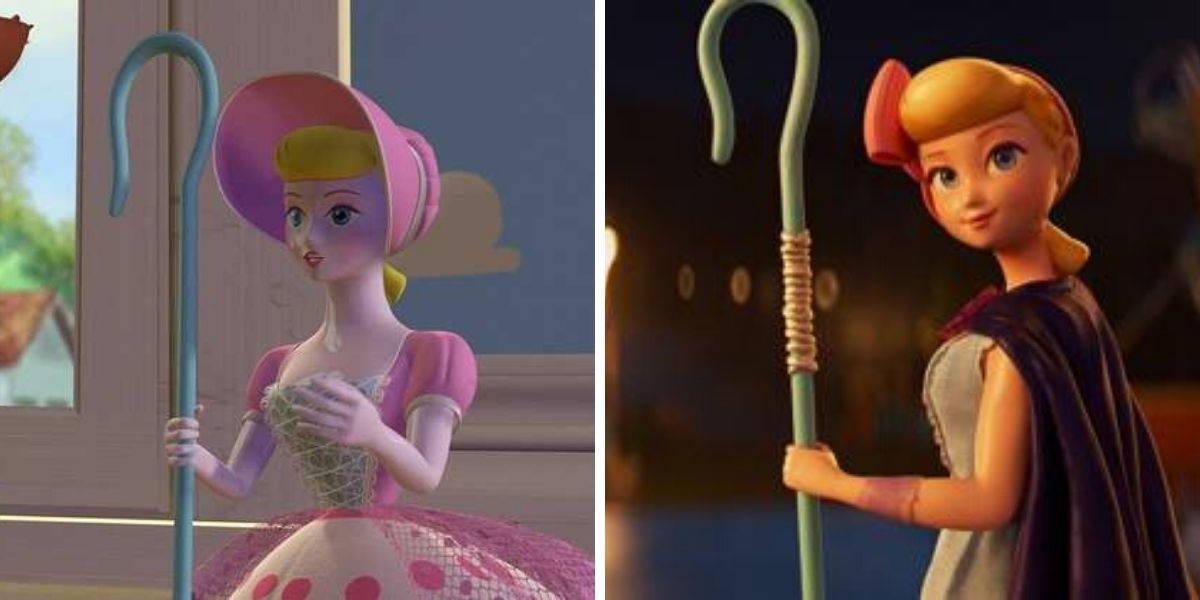 toy story 1 and 4 comparison