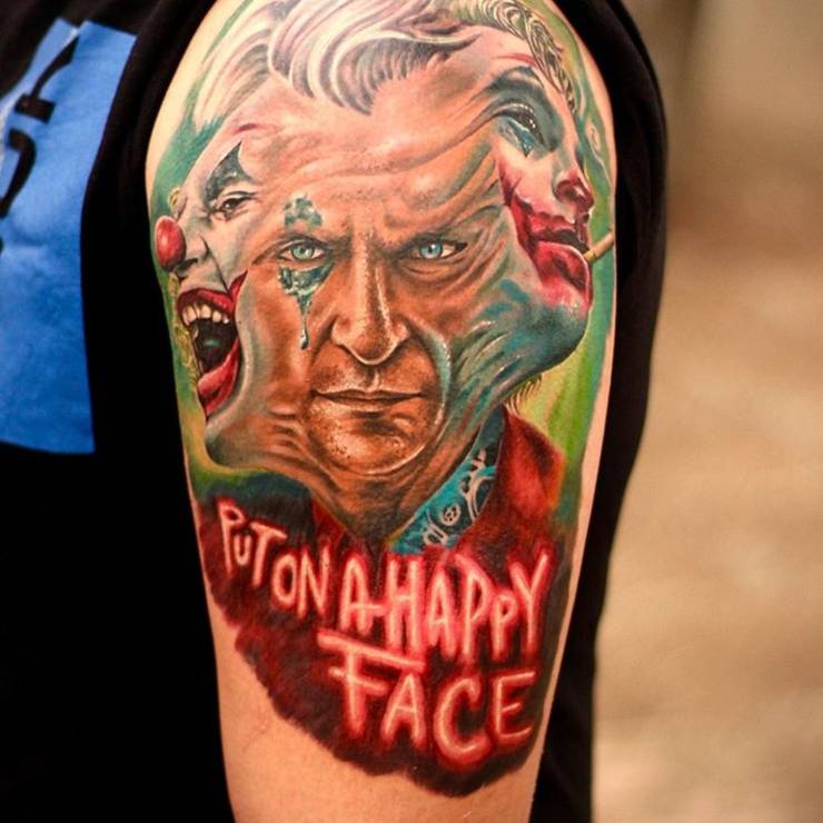 Joker 10 Tattoos Only Devoted Fans Will Understand Screenrant Joker 10 Tattoos Only Devoted Fans Will Understand Screenrant