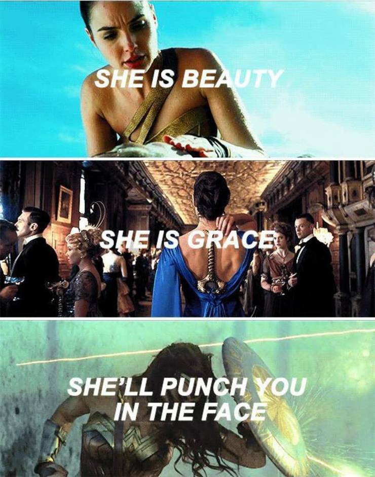 Funniest Wonder Woman Memes On The Internet!!! 20 meme wonder woman punch in face