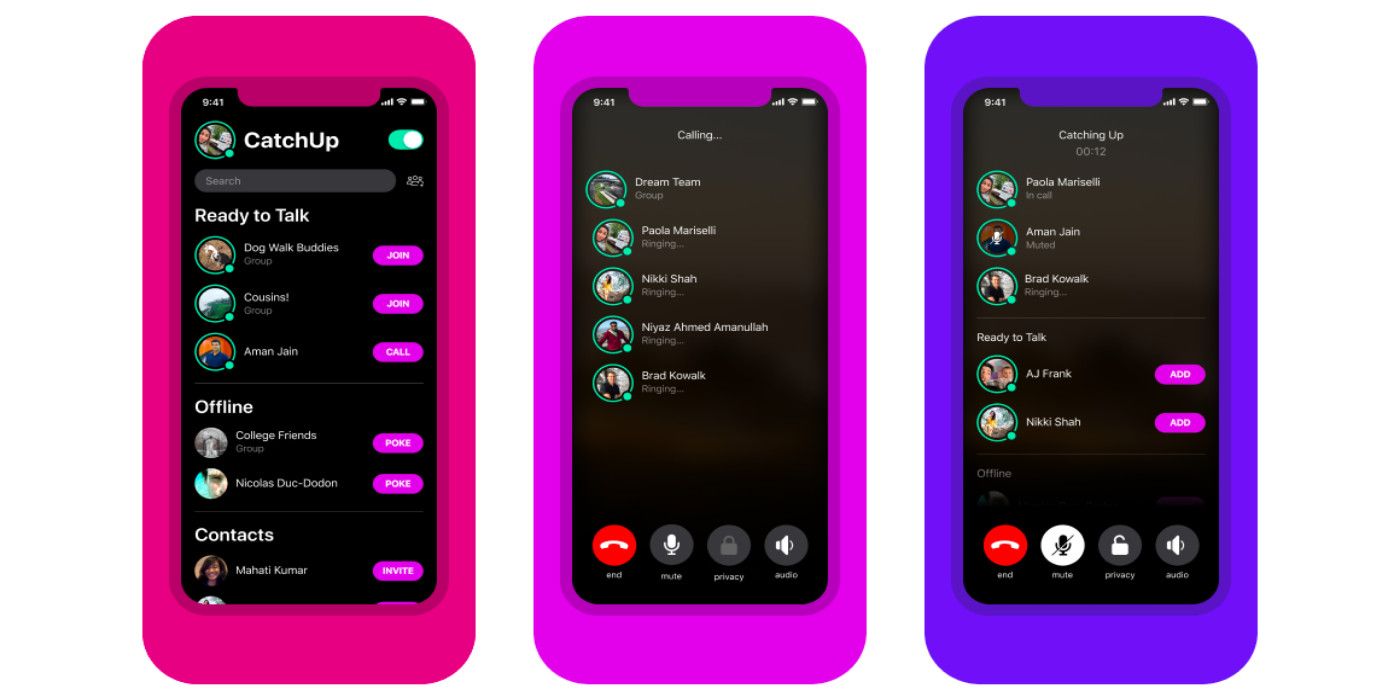 Facebook Catchup The New Audio Only Group Call App Explained