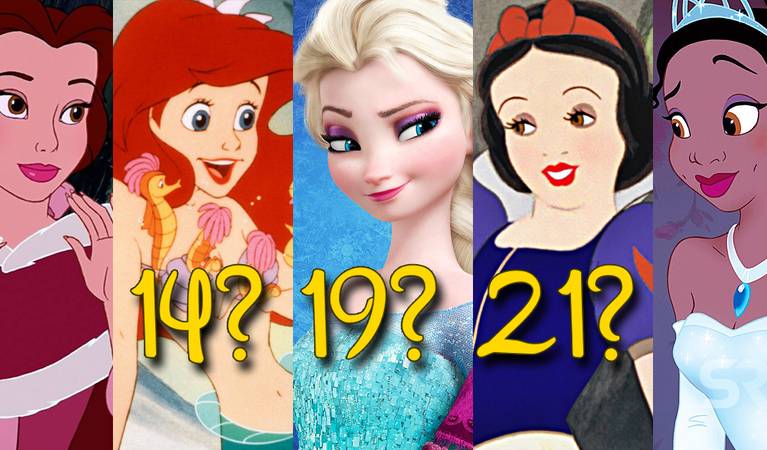 How Old Each Disney Princess Is Including Frozen S Anna Elsa How Old Each Disney Princess Is Including Frozen S Anna Elsa