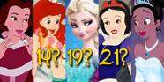 How Old Each Disney Princess Is Including Frozen s Anna Elsa How Old Each Disney Princess Is Including Frozen s Anna Elsa
