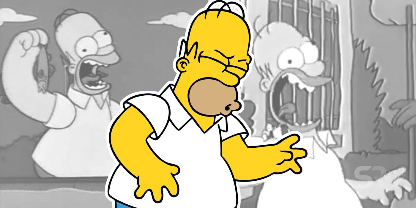 The Simpsons Season 4 Reused RuleBreaking Homer Face From Original Shorts
